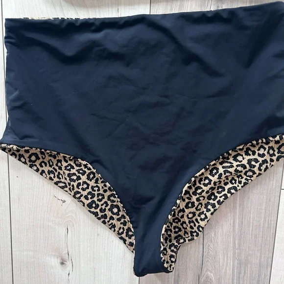 Mara Hoffman Leopard Print Bikini Sz L - Picture 4 of 6
